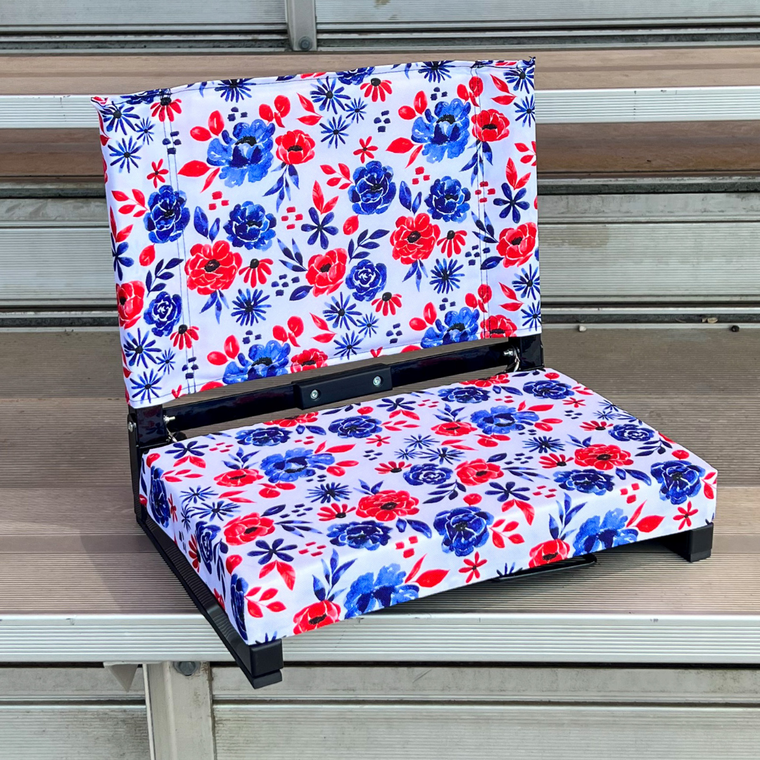 Americana Floral 23 Stadium Seat with Armrests – The Last Stag