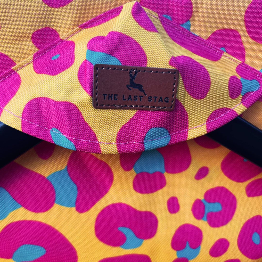 Neon Leopard Print Stroller Wagon