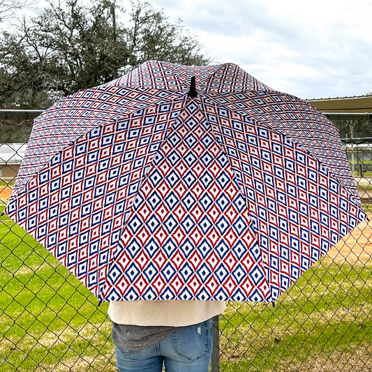 Patriotic Boho - Large Golf Umbrella