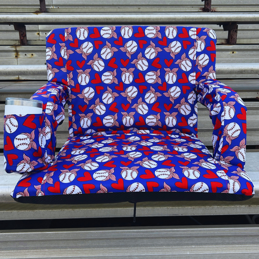 Baseball Mom 23" Stadium Seat with Armrests