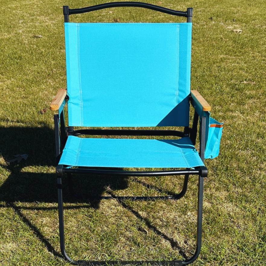 Aqua Folding Lawn Chair