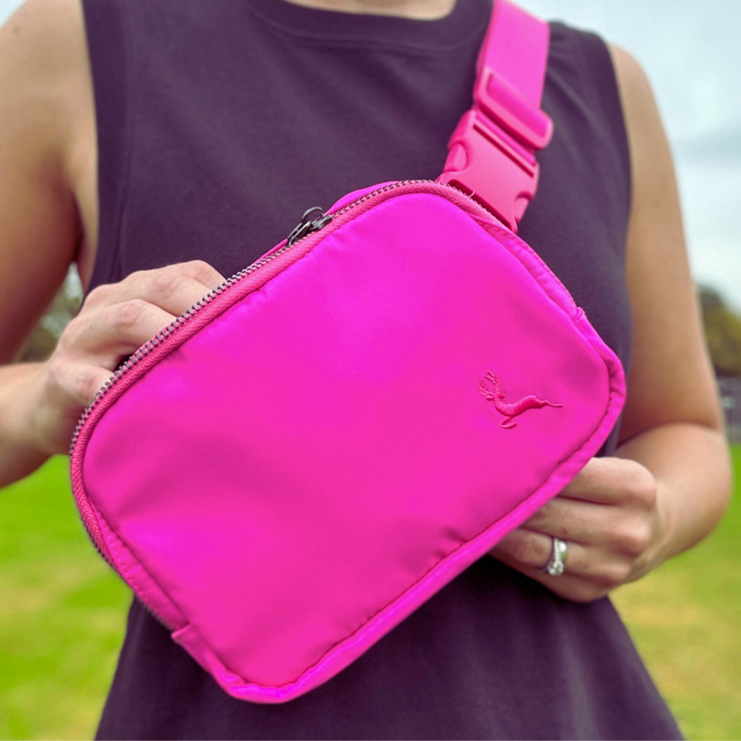 Hot Pink Easy Carry Belt Bag