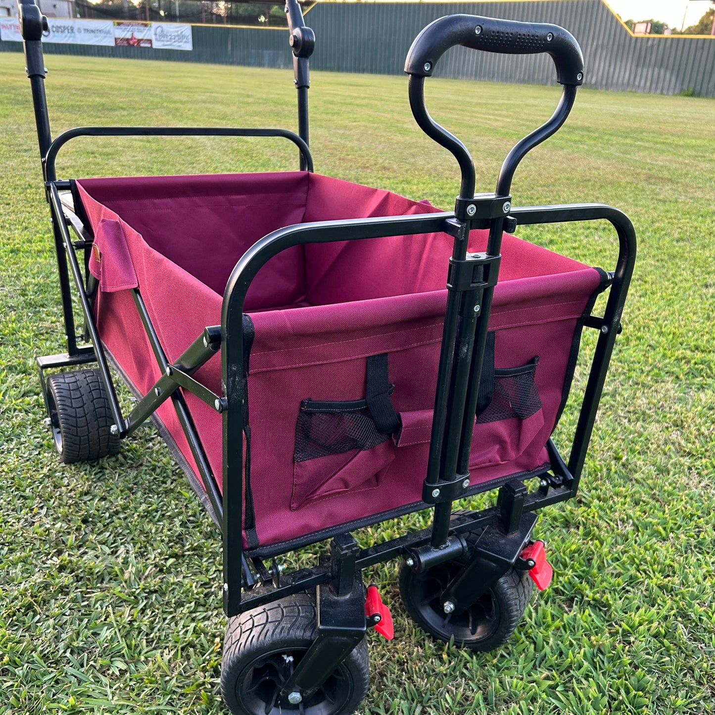 Maroon Stroller Wagon