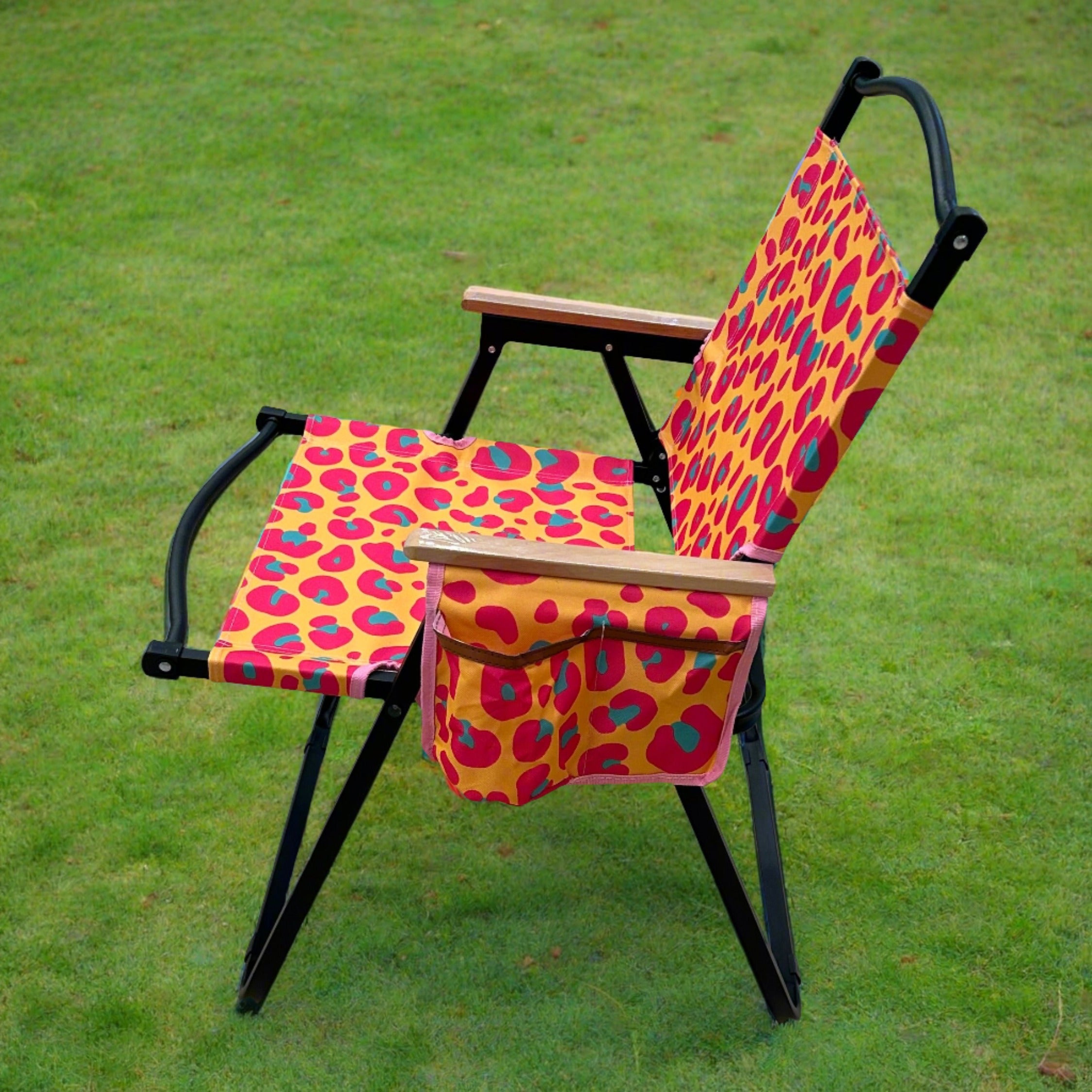 Animal print camping orders chair