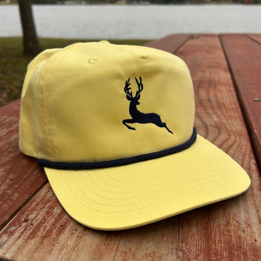 The Last Stag Golf Hat - Yellow/Navy