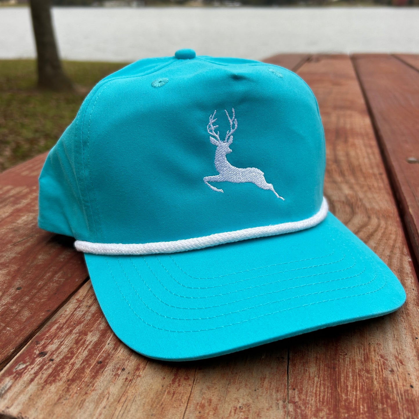 The Last Stag Golf Hat - Turquoise/White