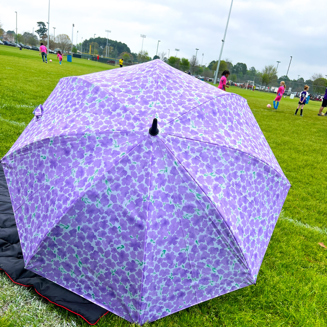 Lavender Floral - Large Golf Umbrella