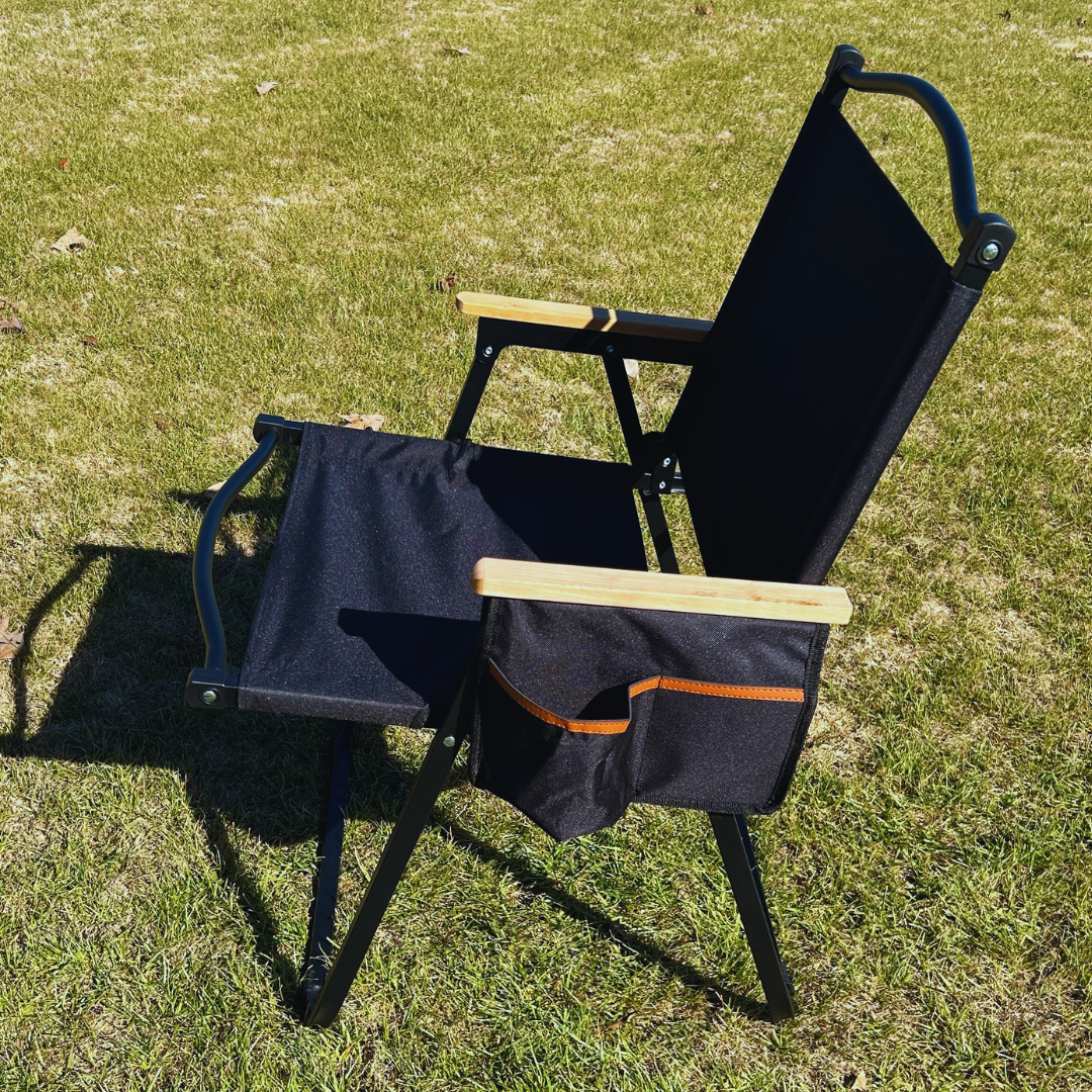 Black Folding Lawn Chair