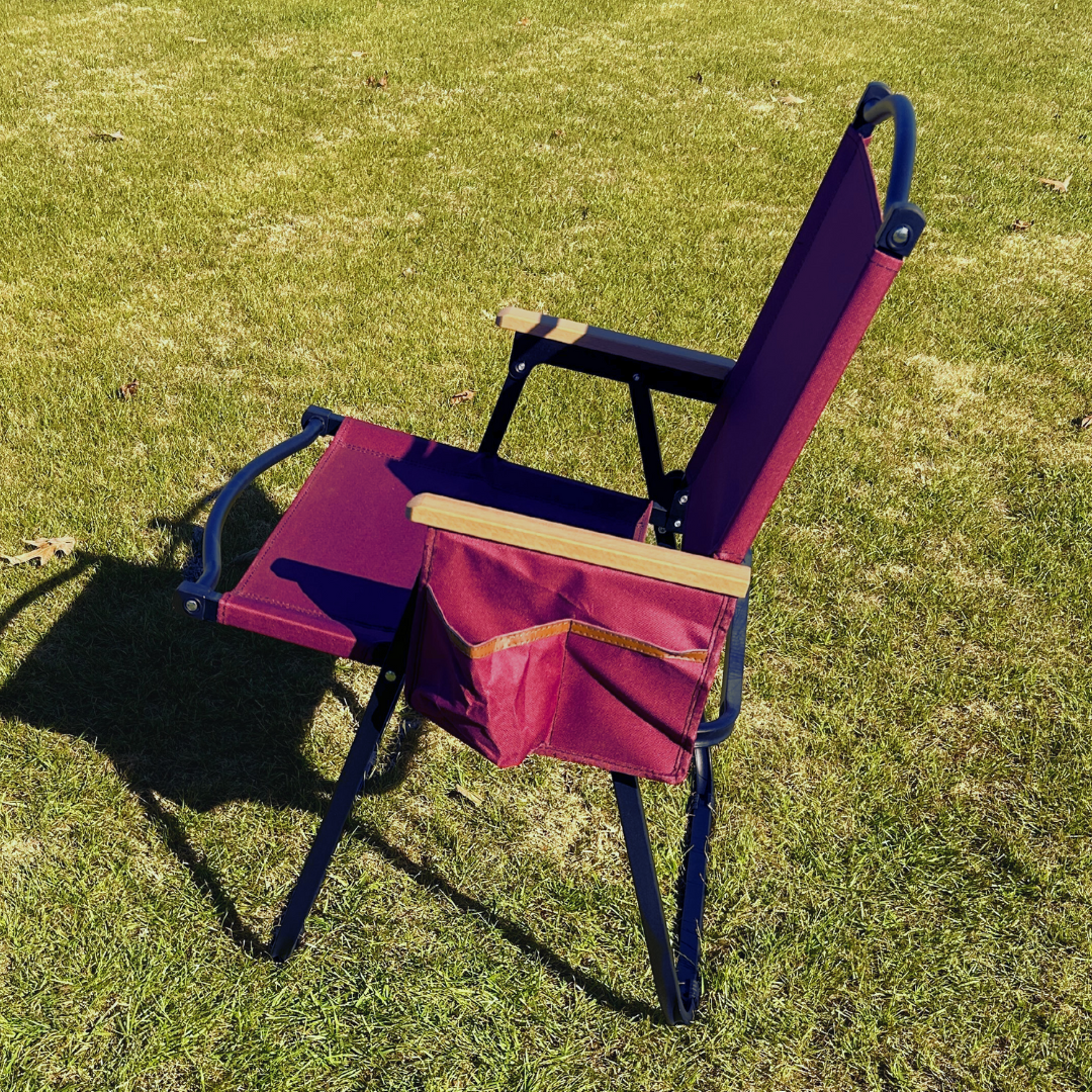 Maroon Folding Lawn Chair