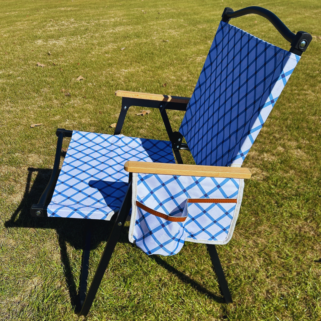 Blue Diamond Folding Lawn Chair