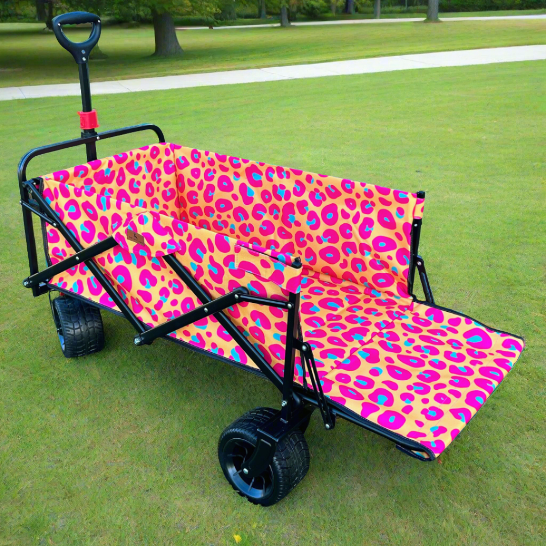 Neon Leopard Print Tailgate Wagon