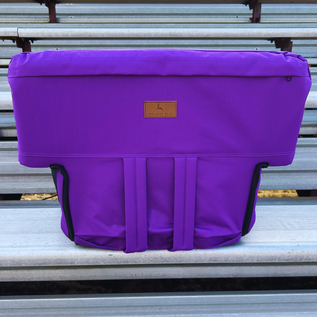 Purple 23" Stadium Seat with Armrests