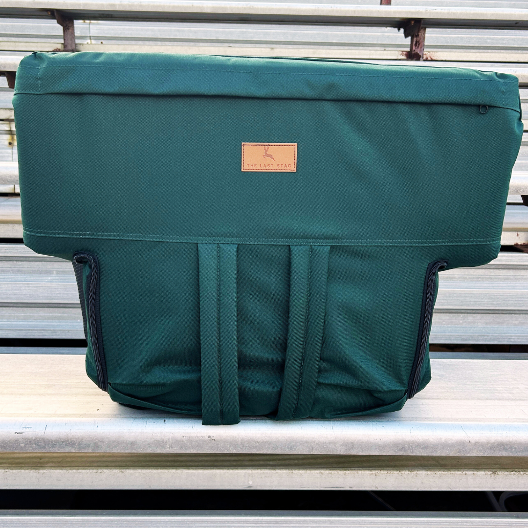 Dark Green 23" Stadium Seat with Armrests