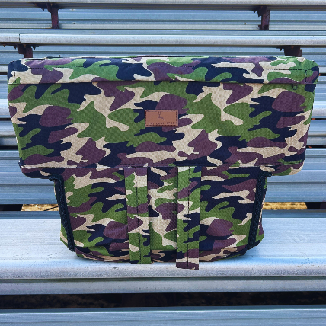 Camo 23" Stadium Seat with Armrests