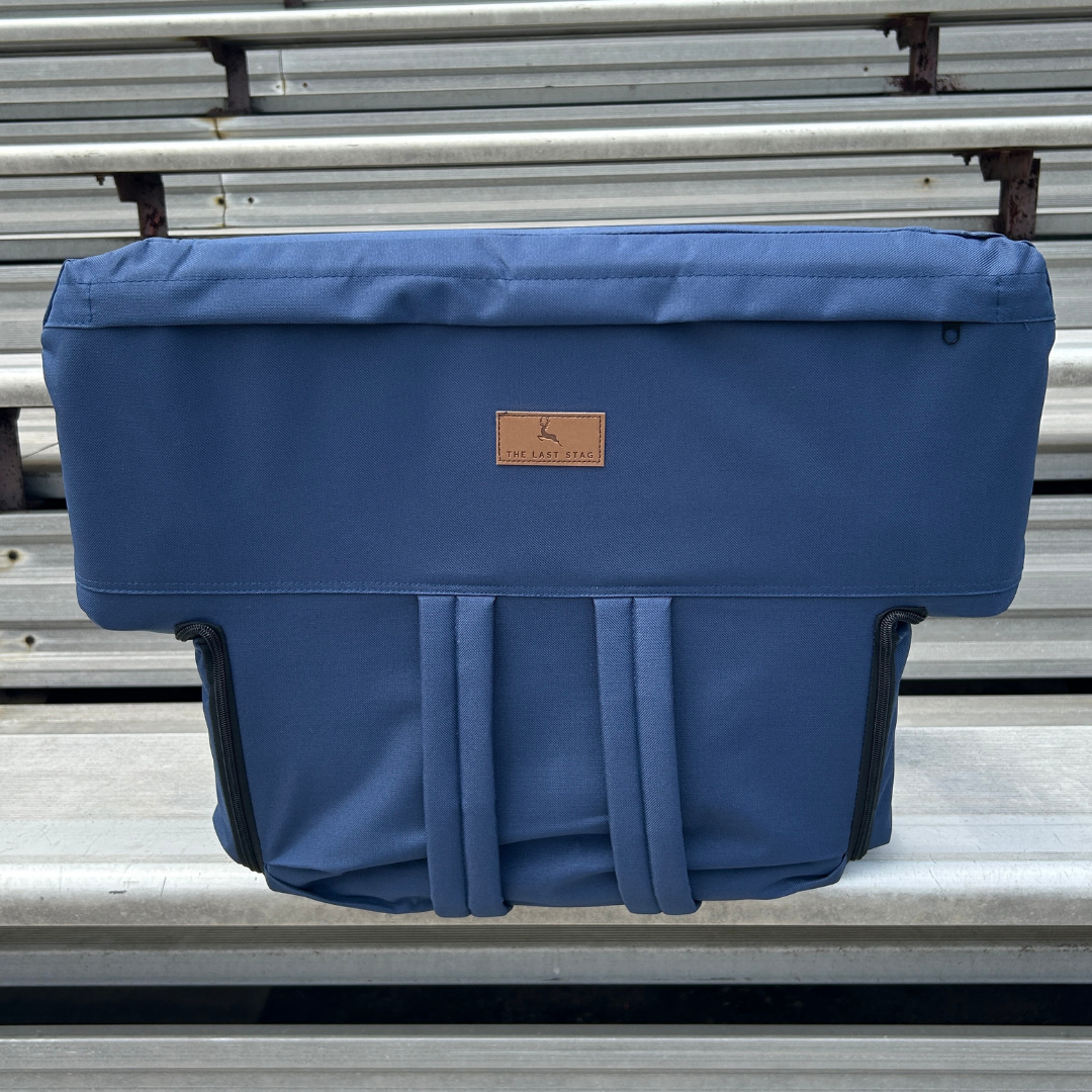 Navy Stadium Seat with Armrests