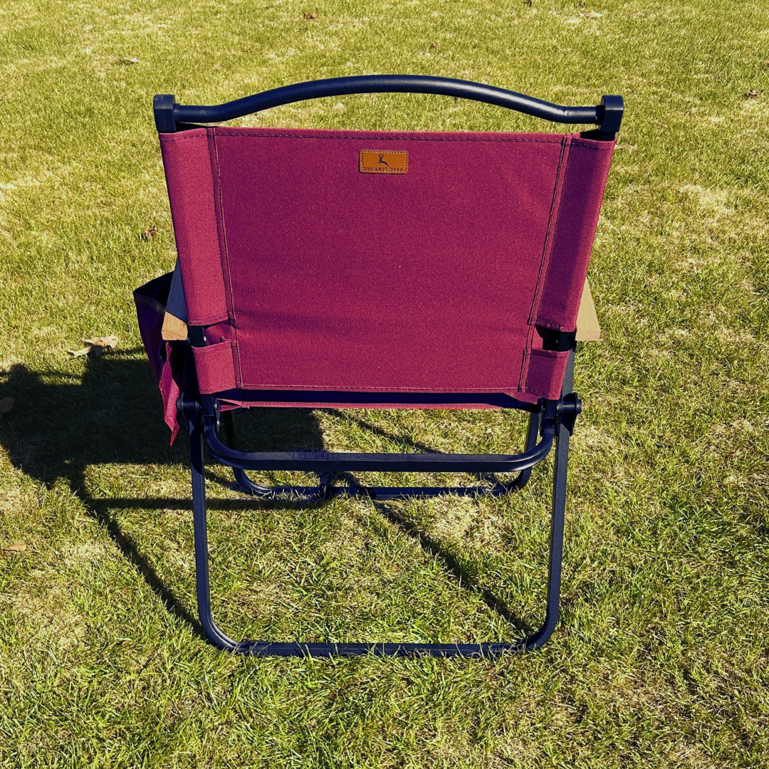 Maroon Folding Lawn Chair