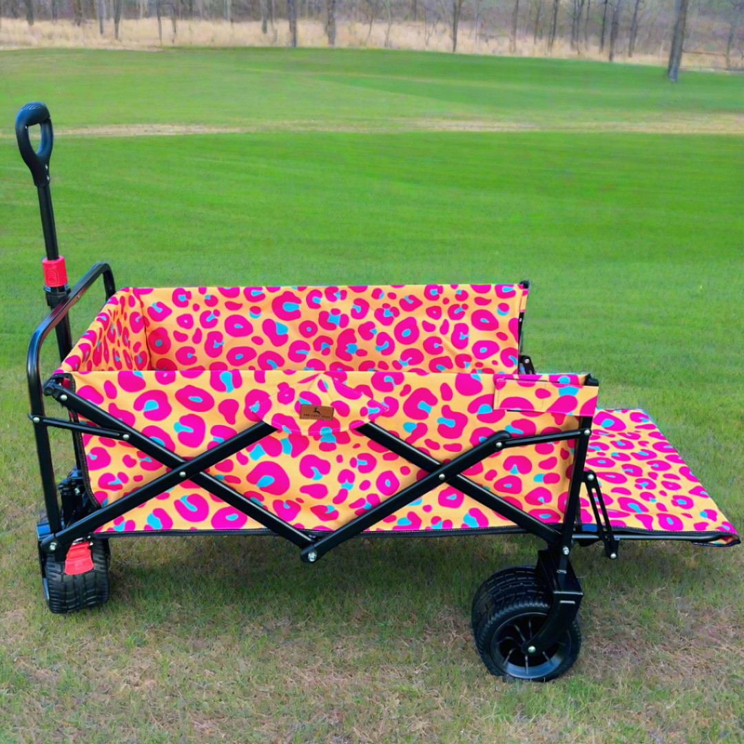 Neon Leopard Print Tailgate Wagon