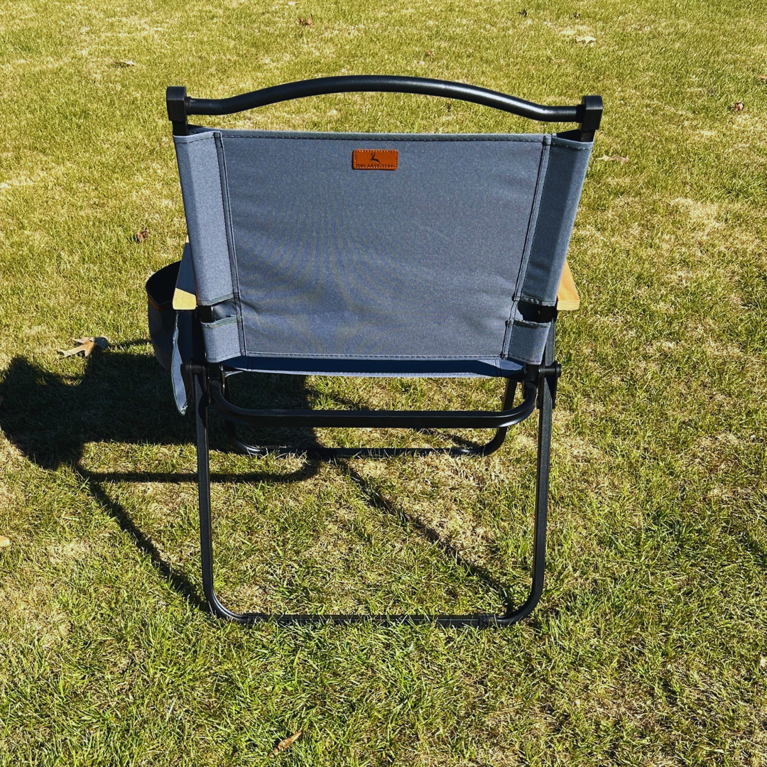 Grey Folding Lawn Chair