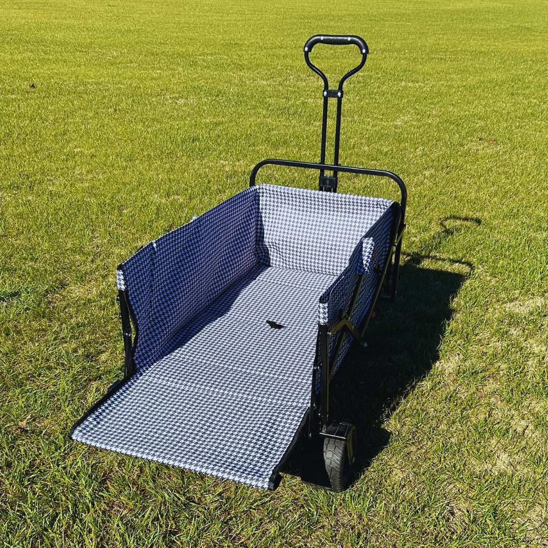 Black & White Houndstooth Tailgate Wagon