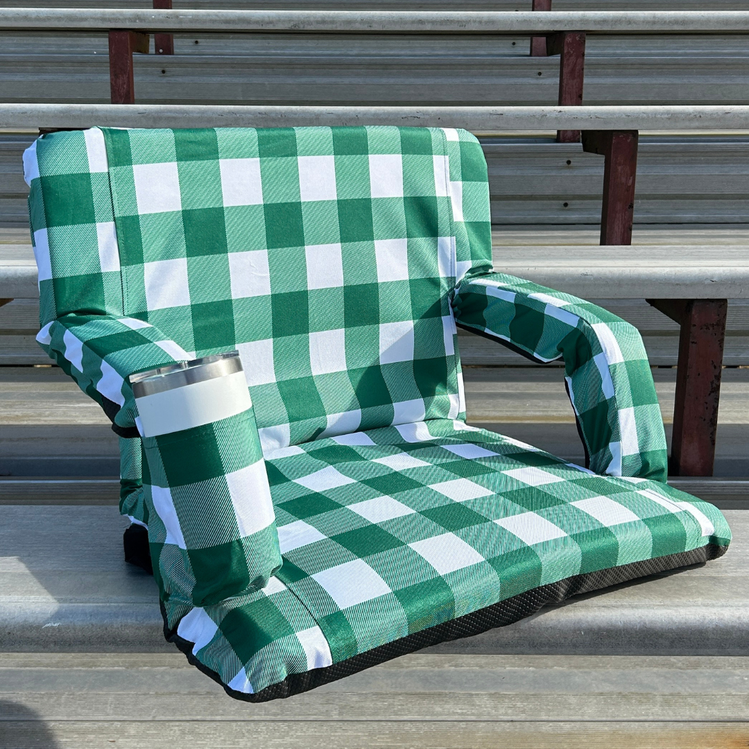 Green Buffalo 23" Stadium Seat with Armrests