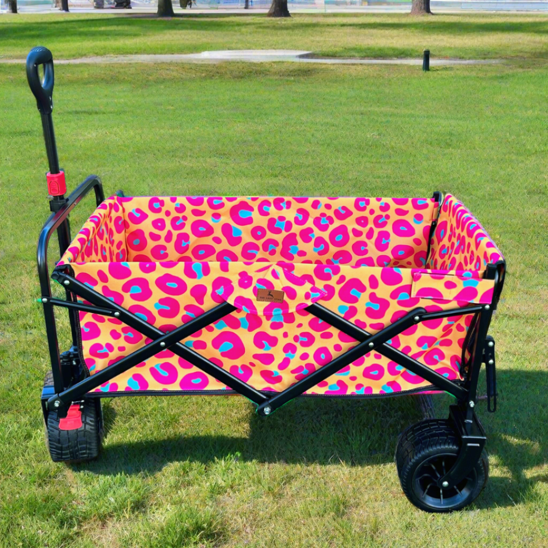 Neon Leopard Print Tailgate Wagon