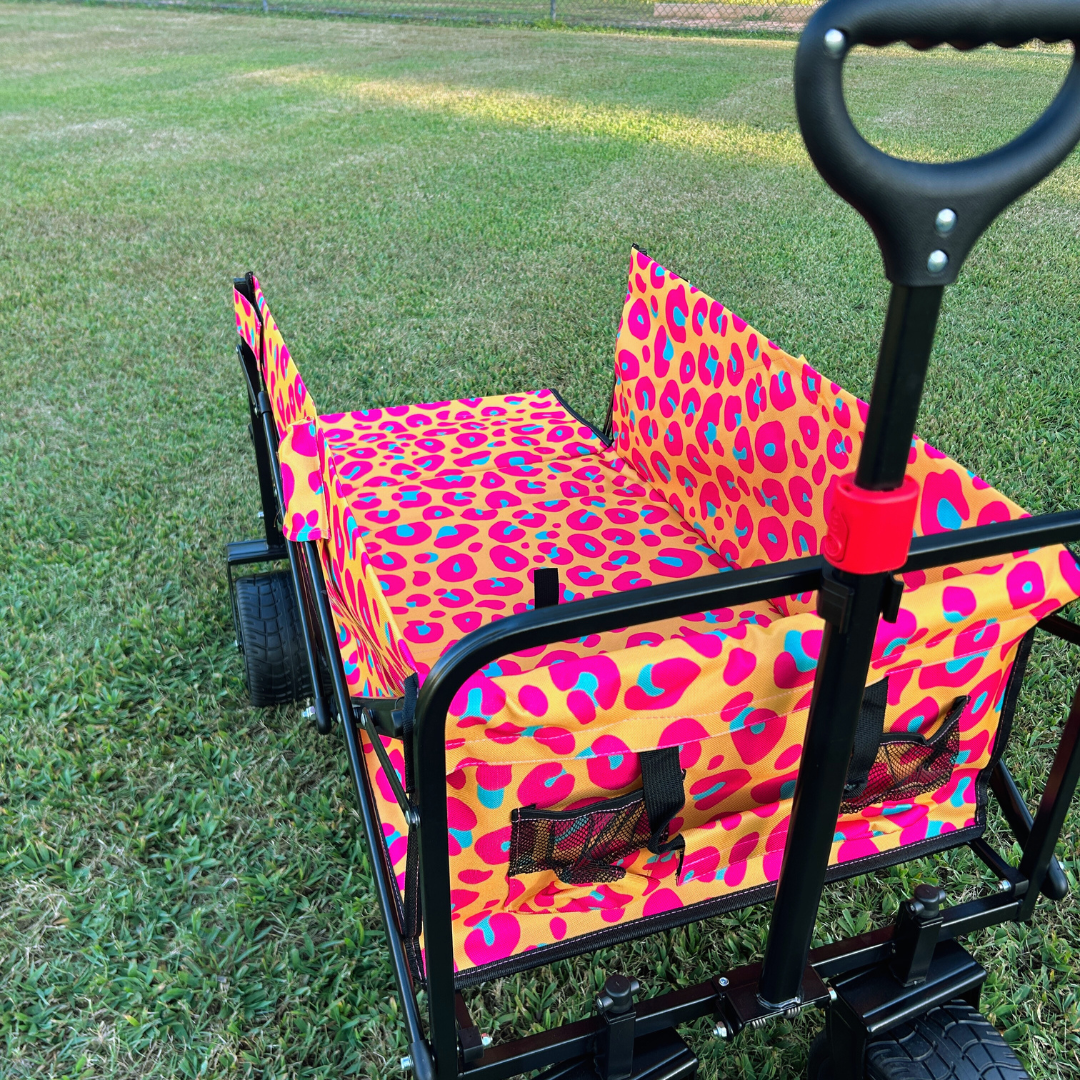 Neon Leopard Print Tailgate Wagon