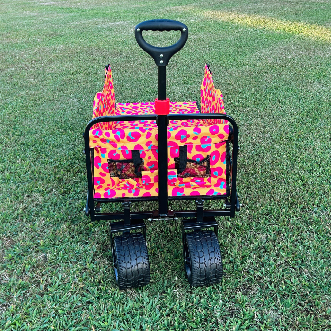 Neon Leopard Print Tailgate Wagon