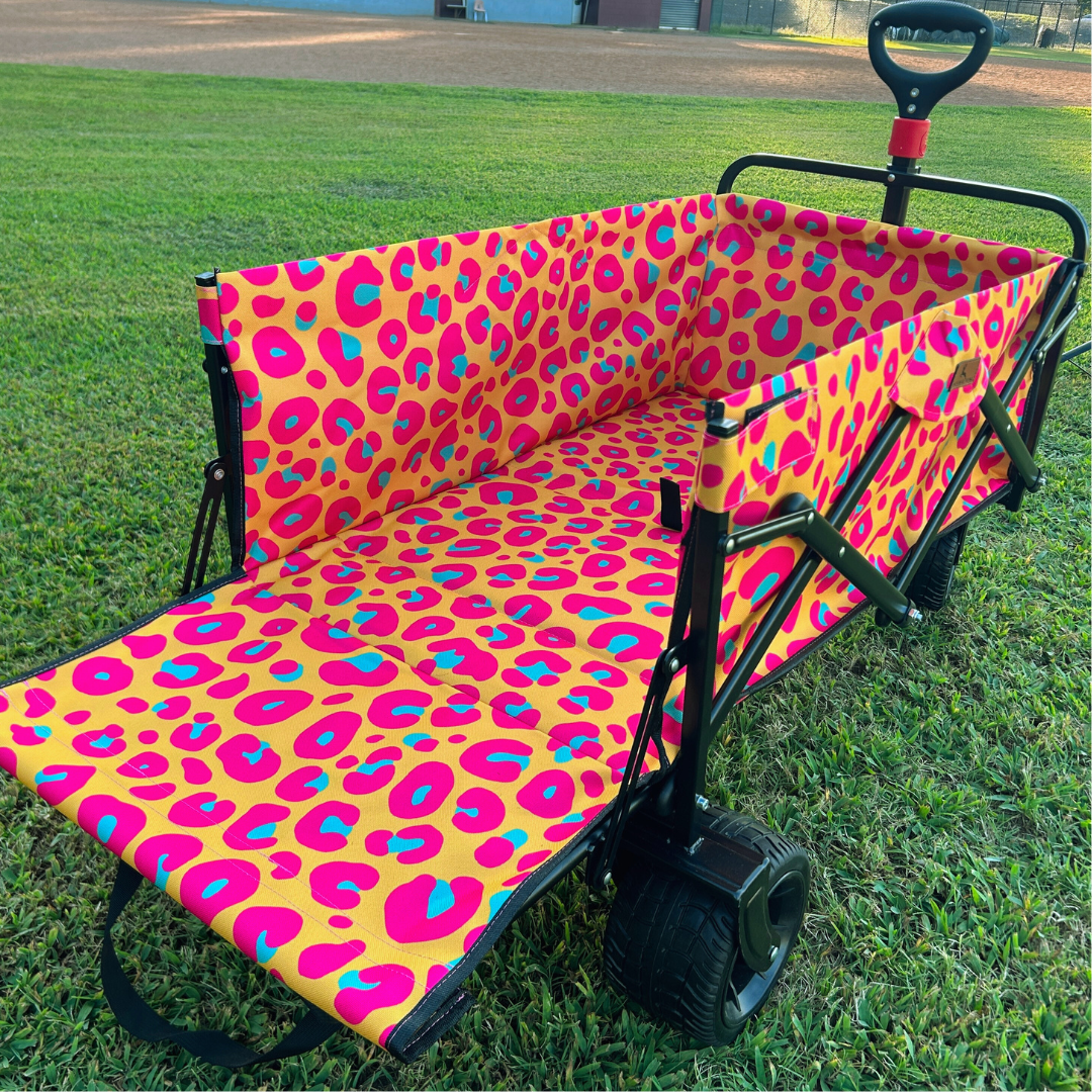 Neon Leopard Print Tailgate Wagon