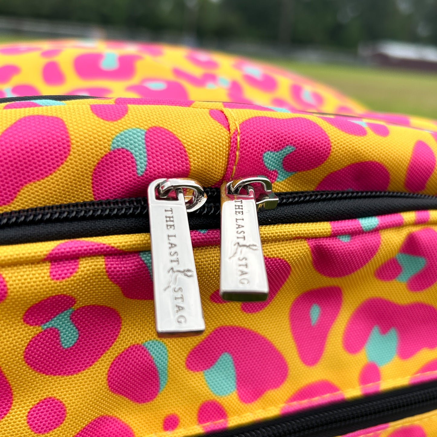 Neon Leopard Backpack Cooler