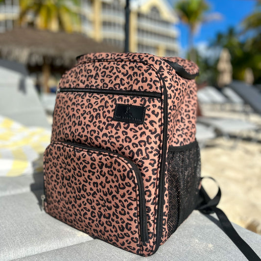 Leopard Print Backpack Cooler - The Last Stag