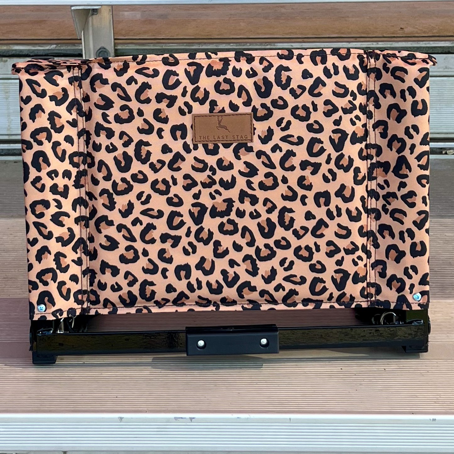 Leopard Print Folding Stadium Seat