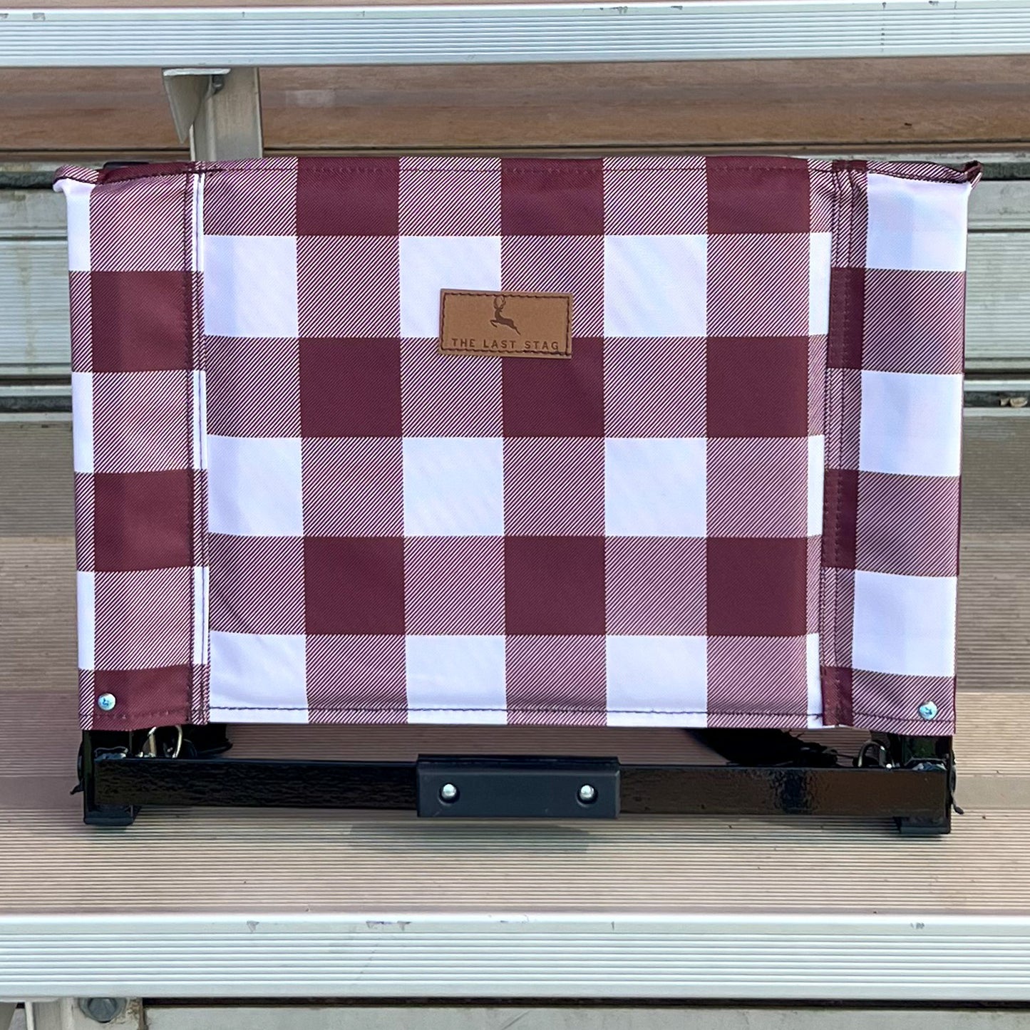 Maroon Buffalo Folding Stadium Seat