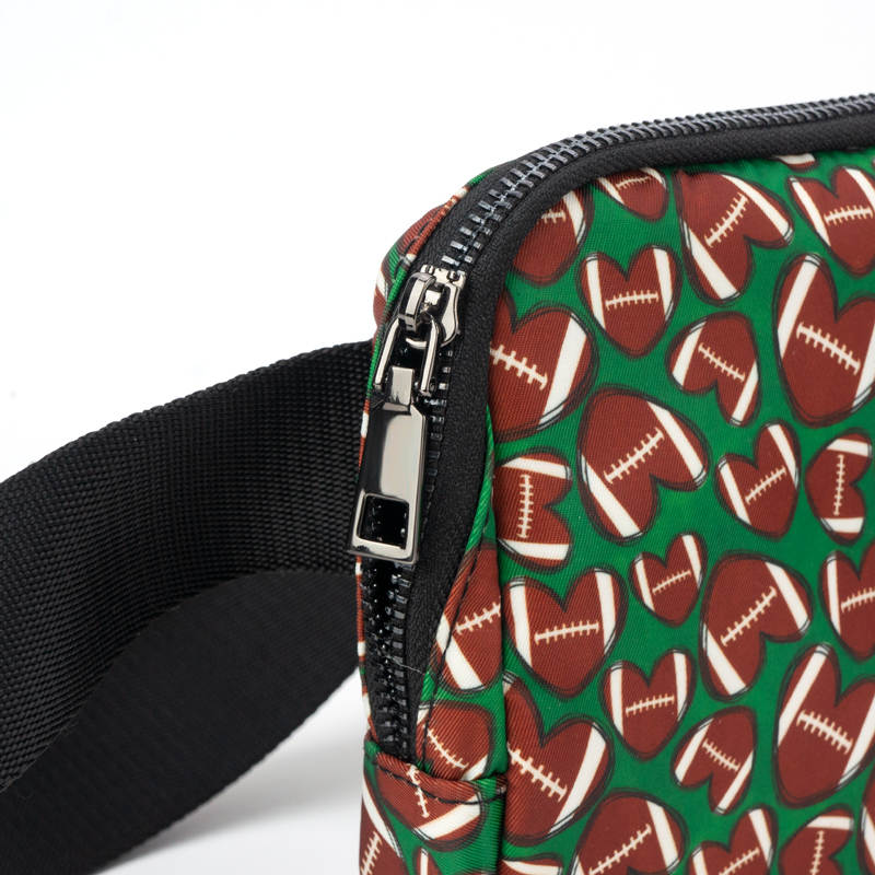 Football Hearts Easy Carry Belt Bag