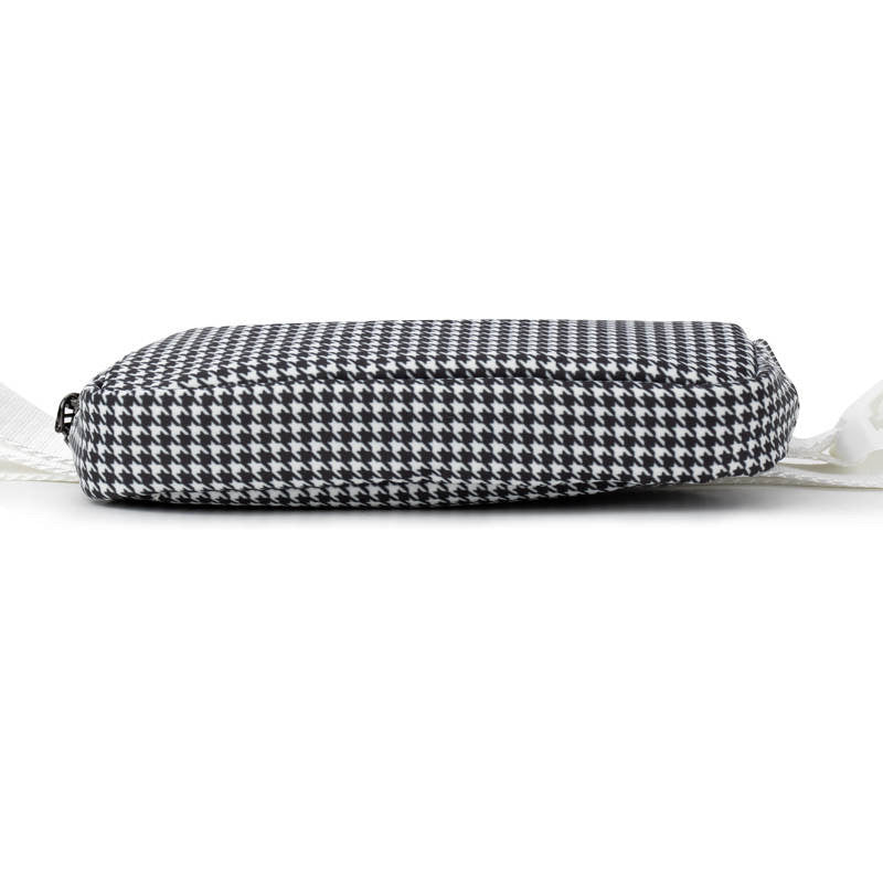 Black and White Houndstooth Easy Carry Belt Bag