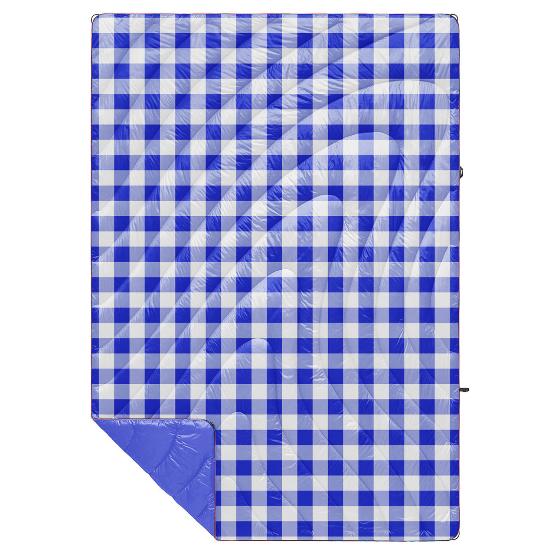 Blue Buffalo Check - Indoor/Outdoor Puffy Blanket