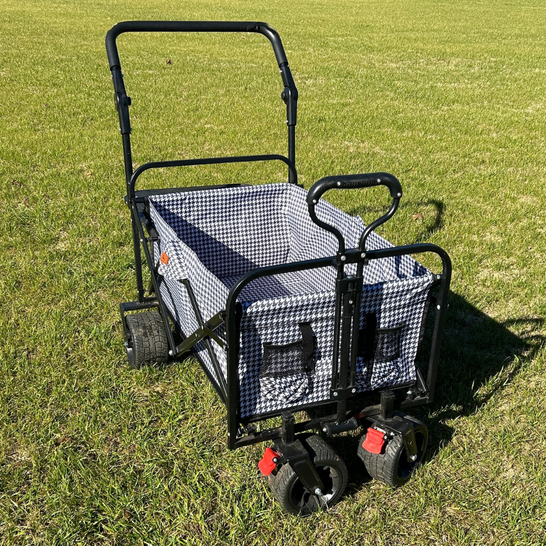 Black & White Houndstooth Stroller Wagon