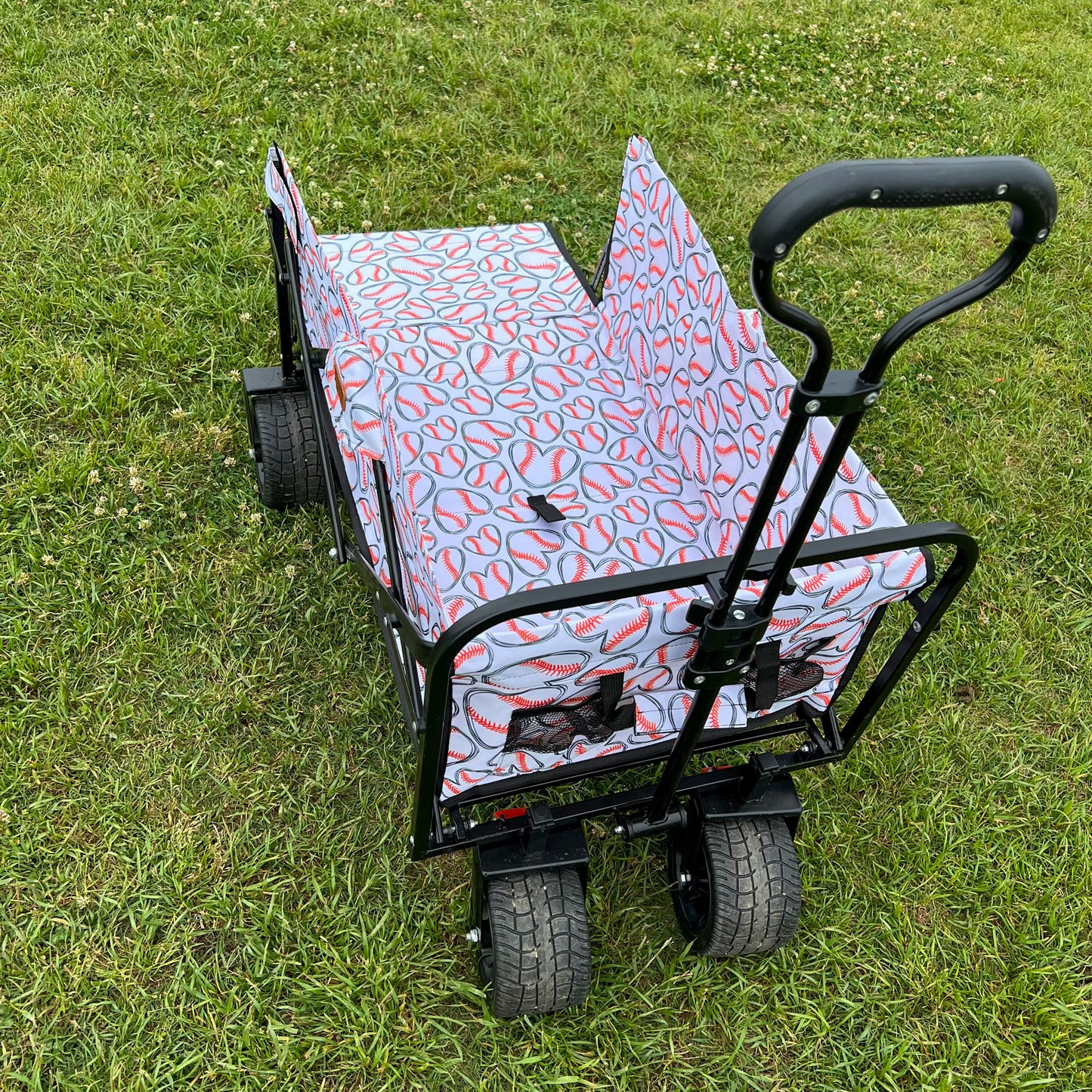 Baseball Hearts Tailgate Wagon