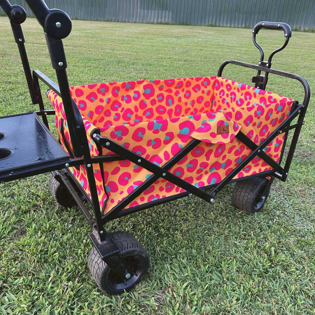 Neon Leopard Print Stroller Wagon