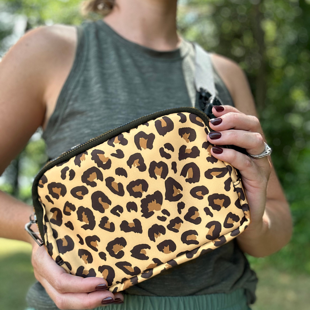 Leopard Print Easy Carry Belt Bag