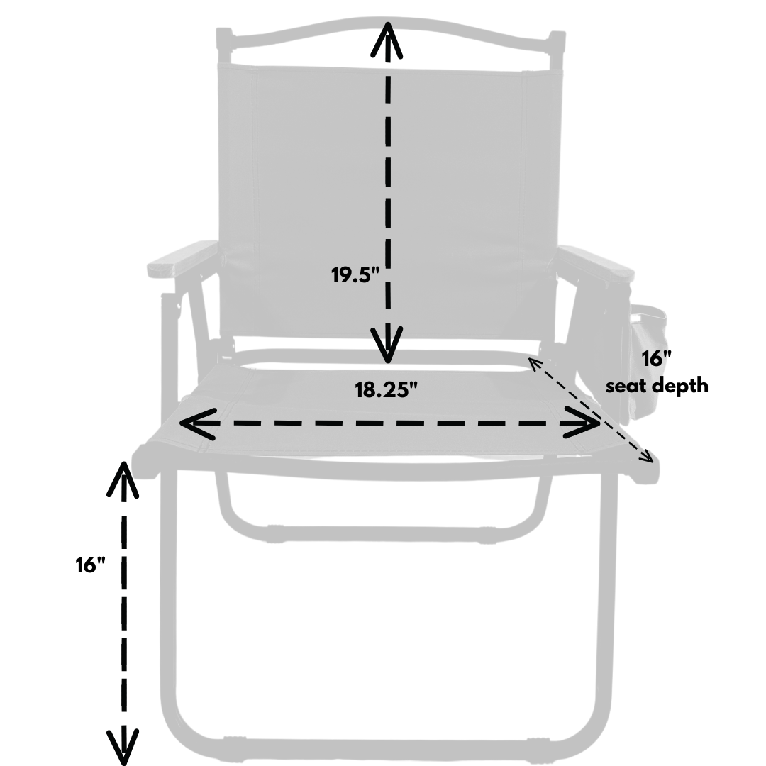 Black Folding Lawn Chair