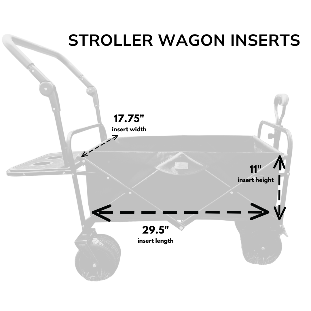 Baseball Hearts Stroller Wagon