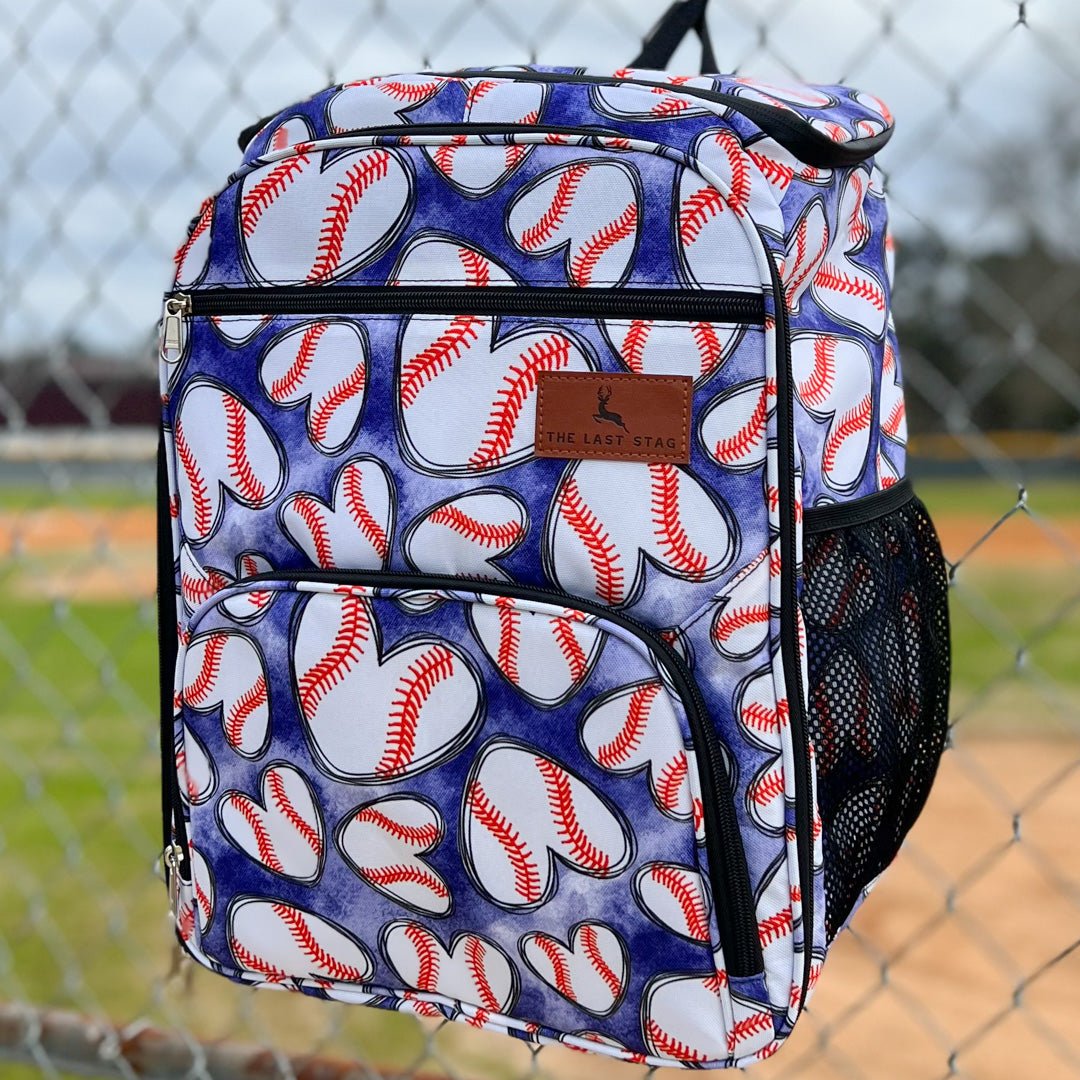 Baseball Hearts Backpack Cooler - The Last Stag