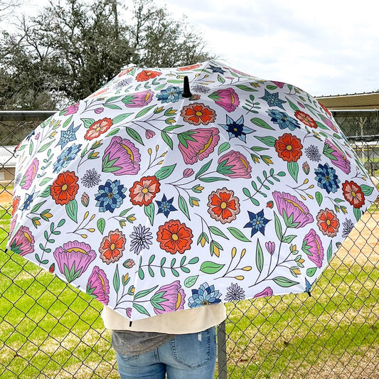 Boho Floral Large 52" Golf Umbrella - The Last Stag