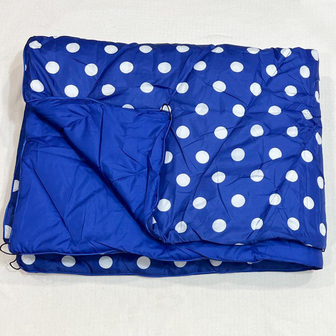 Go Blue Polka Dot - Wearable Puffy Blanket - The Last Stag