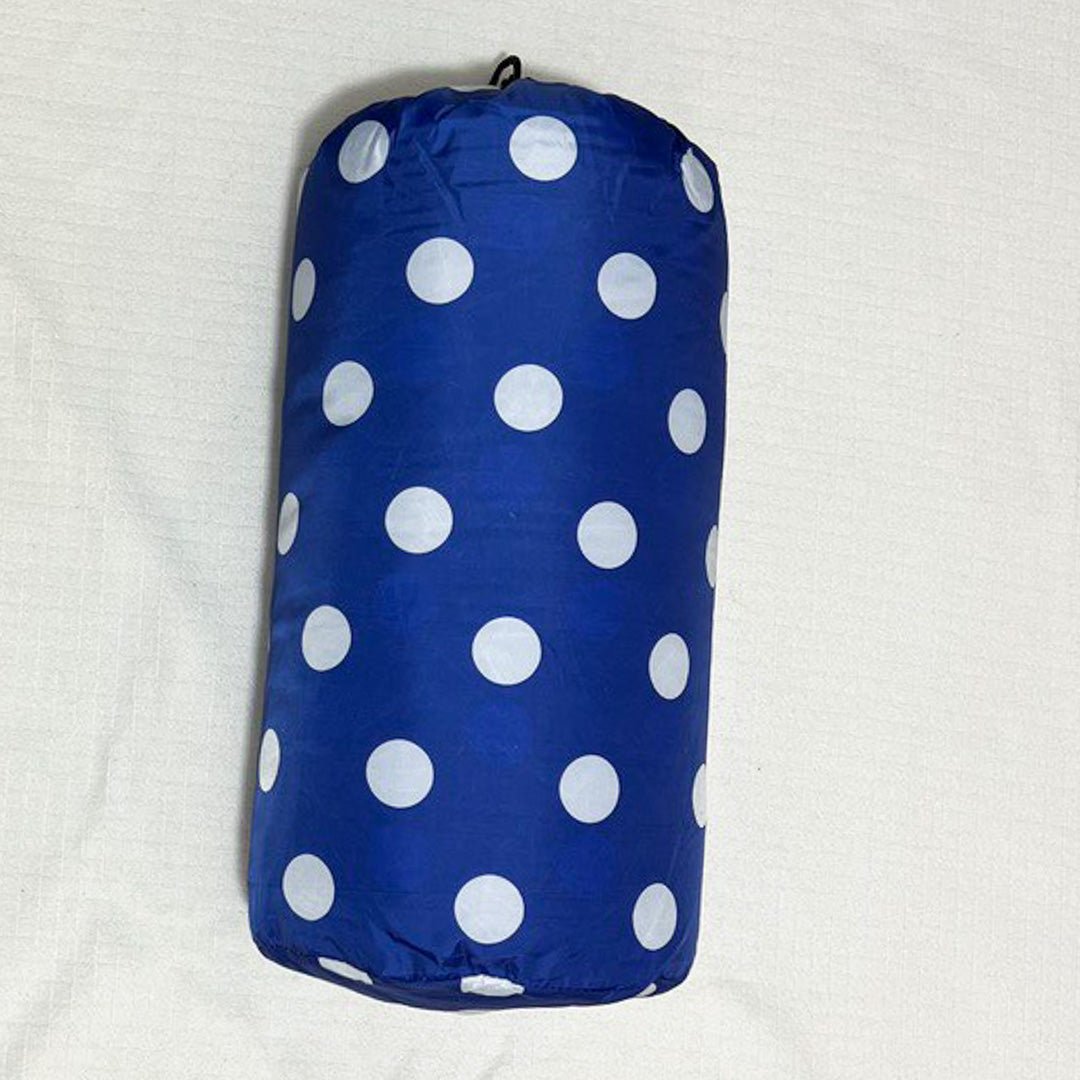 Go Blue Polka Dot Indoor Outdoor Puffy Blanket