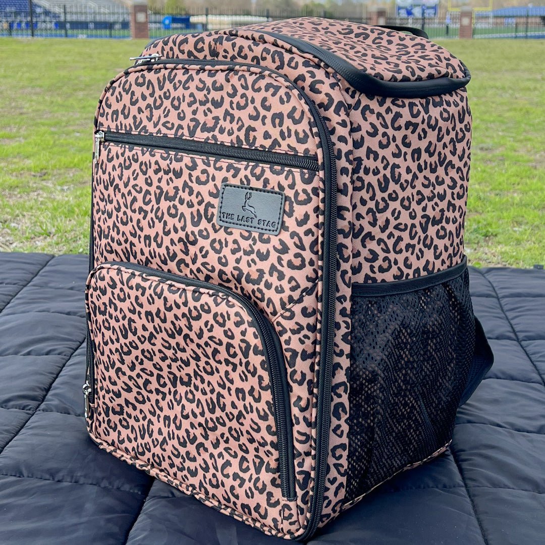 Leopard Print Backpack Cooler - The Last Stag